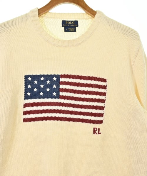 Polo Ralph Lauren（ポロラルフローレン）ニット・セーター 白 サイズ:M メンズ/2200620110037