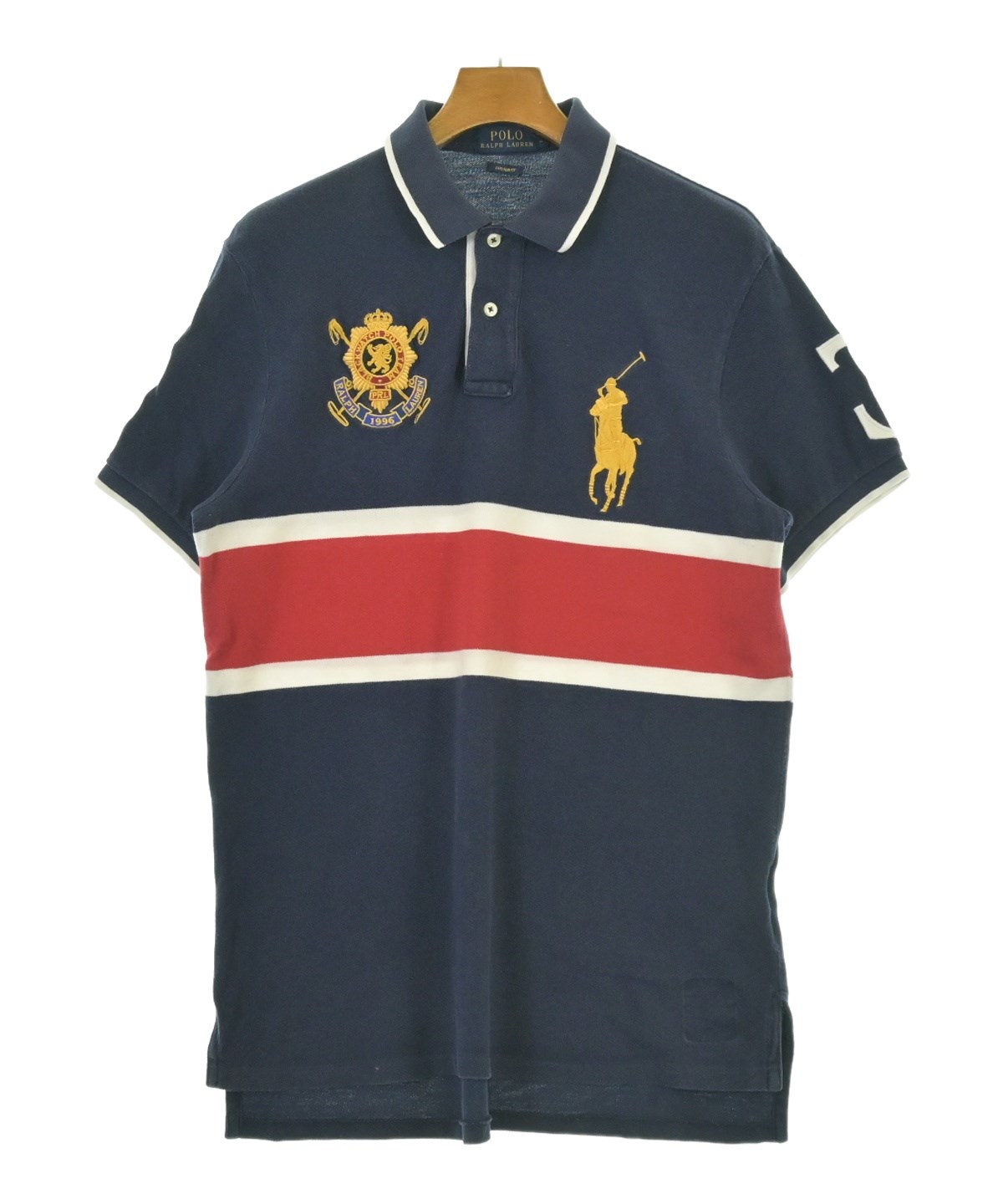 Polo Ralph Lauren ポロシャツ ジャマイカ × イギリス Polo Ralph Lauren（ポロラルフローレン）ポロシャツ 紺 サイズ:L