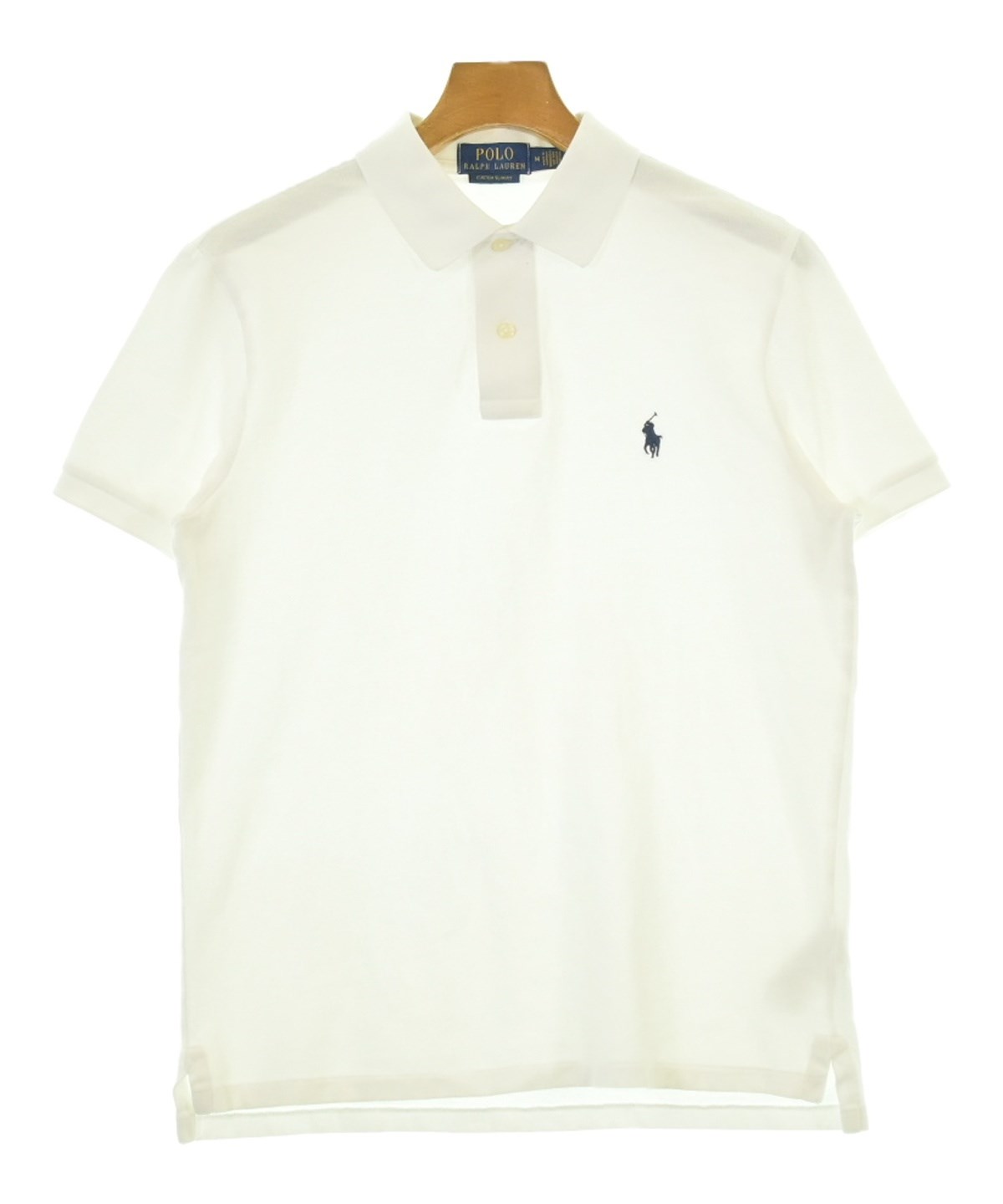 【2】Polo Ralph Lauren 白のポロシャツ Polo Ralph Lauren（ポロラルフローレン）ポロシャツ 白 サイズ:M