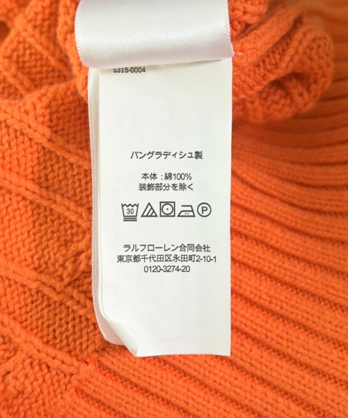 Polo Ralph Lauren（ポロラルフローレン）ニット・セーター オレンジ サイズ:XL メンズ/2200689890116
