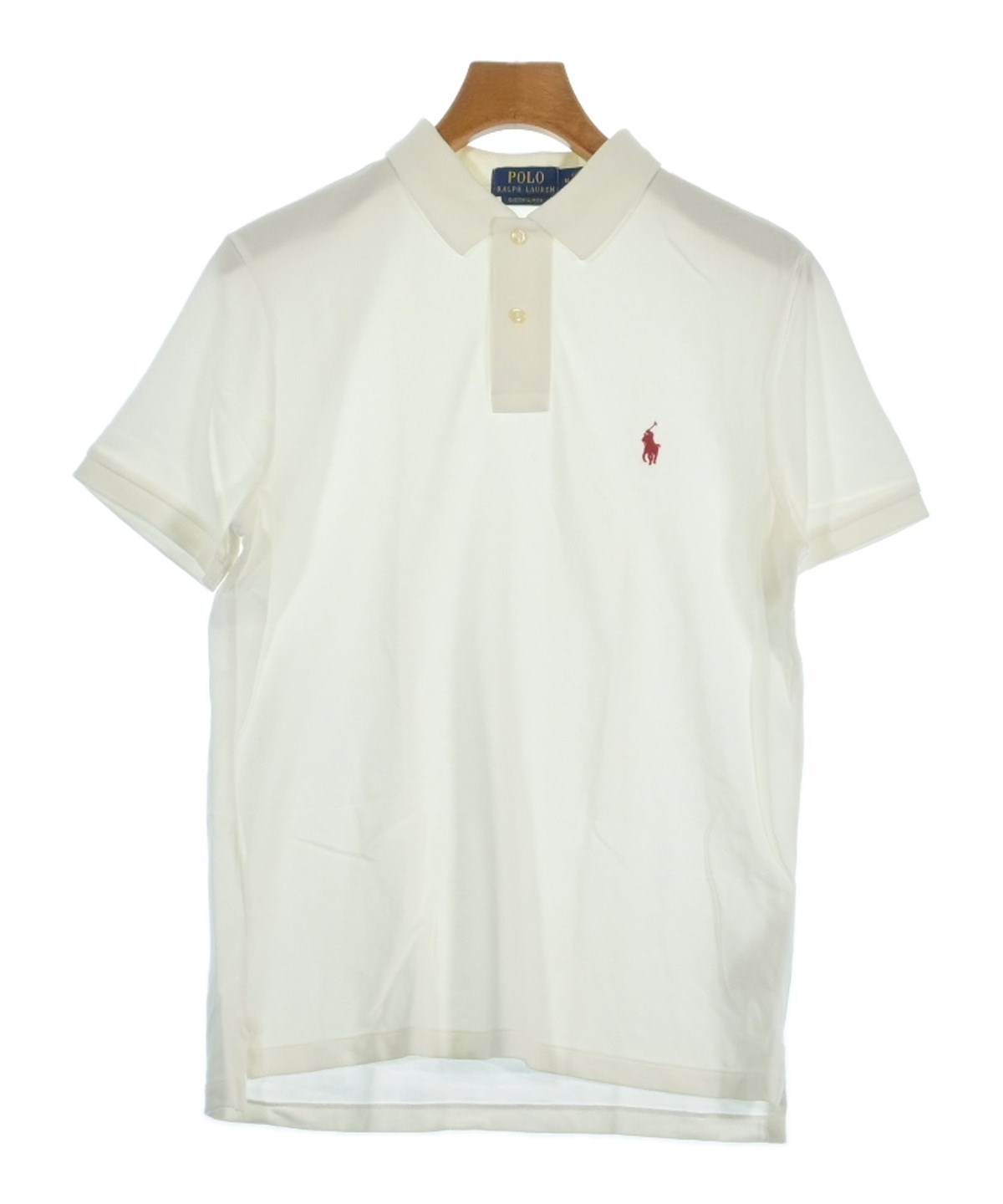 Polo Ralph Lauren ホワイトポロシャツ M メンズ Polo Ralph Lauren（ポロラルフローレン）ポロシャツ 白 サイズ:M