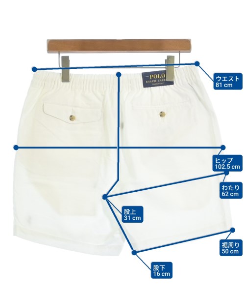 Polo Ralph Lauren（ポロラルフローレン）ショートパンツ 白 サイズ:M メンズ/2200699187275