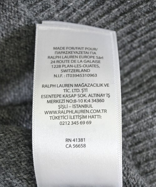 Polo Ralph Lauren（ポロラルフローレン）ニット・セーター グレー サイズ:M メンズ/2200697676054