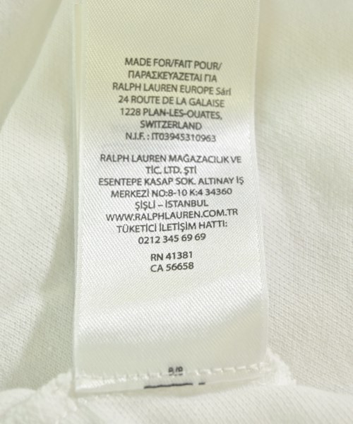 Polo Ralph Lauren（ポロラルフローレン）Tシャツ・カットソー 白 サイズ:L メンズ/2200701330033