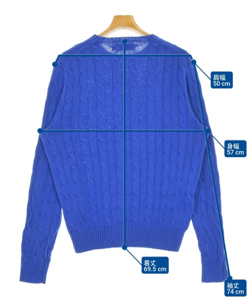 Polo Ralph Lauren（ポロラルフローレン）ニット・セーター 青 サイズ:M メンズ/2200701990046