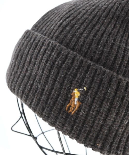 Polo Ralph Lauren（ポロラルフローレン）ニットキャップ・ビーニー 茶 サイズ:ONE メンズ/2200719284113