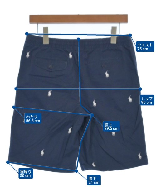 Polo Ralph Lauren ネイビーショートパンツ Ｓ Polo Ralph Lauren（ポロラルフローレン）ショートパンツ 紺 サイズ:20