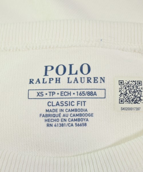 Polo Ralph Lauren（ポロラルフローレン）Tシャツ・カットソー 白 サイズ:XS メンズ/2200704791053