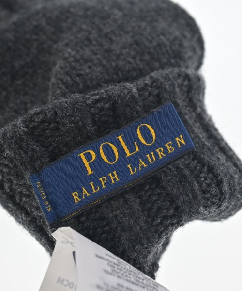 Polo Ralph Lauren（ポロラルフローレン）手袋 グレー サイズ:ONE メンズ/2200704170391