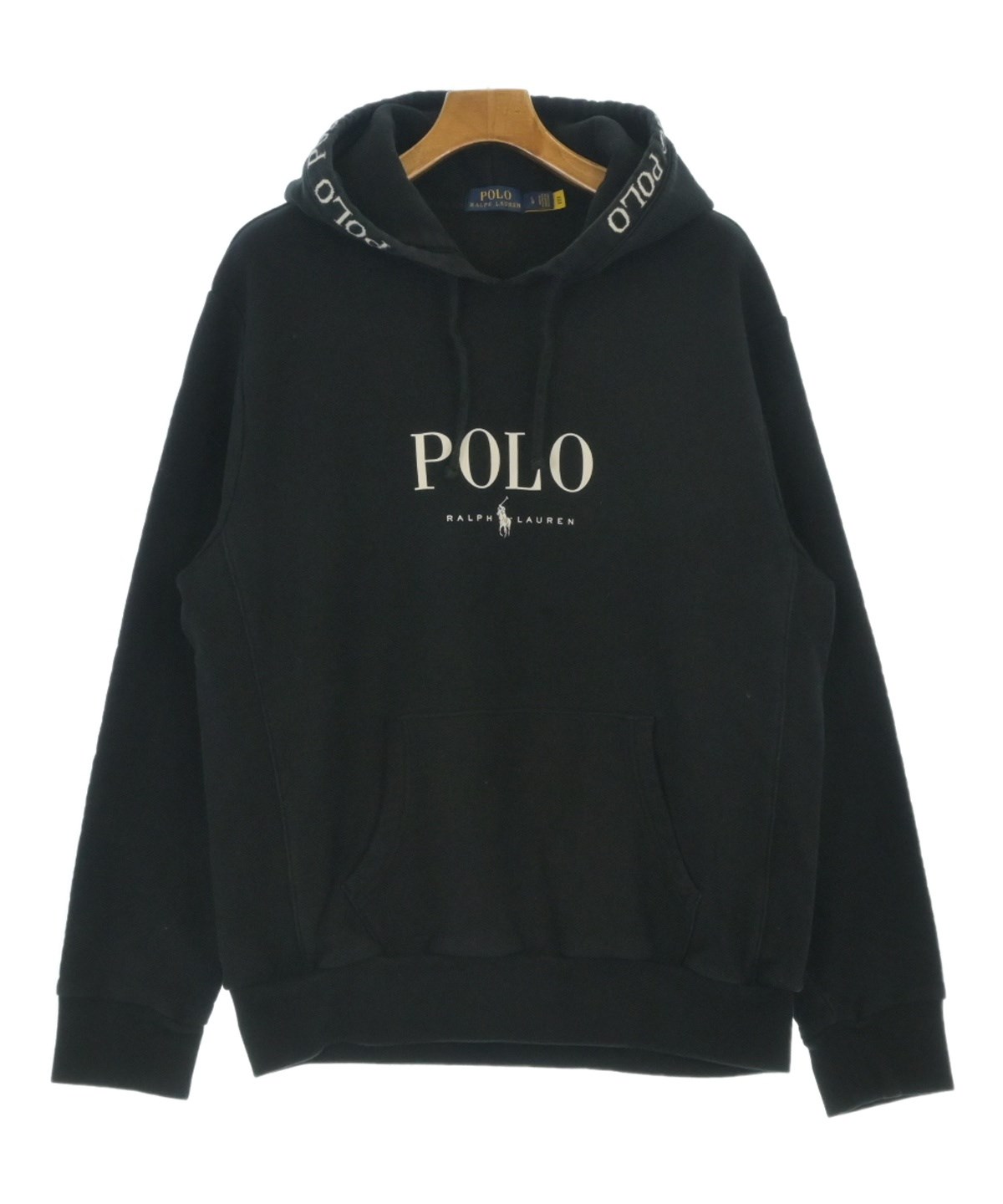 【polo ralph lauren】パーカー 黒Sサイズ　希少　drip必見 POLO RALPH LAUREN (ポロラルフローレン) ワンポイント フルジップ