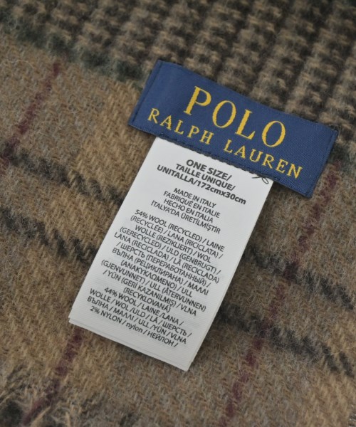 Polo Ralph Lauren（ポロラルフローレン）マフラー ベージュ サイズ:ONE メンズ/2200663369034