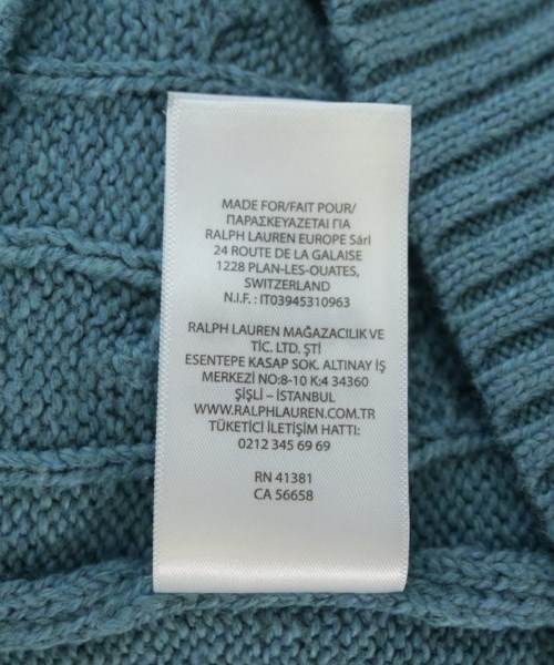 Polo Ralph Lauren（ポロラルフローレン）ニット・セーター 青 サイズ:S メンズ/2200732458041