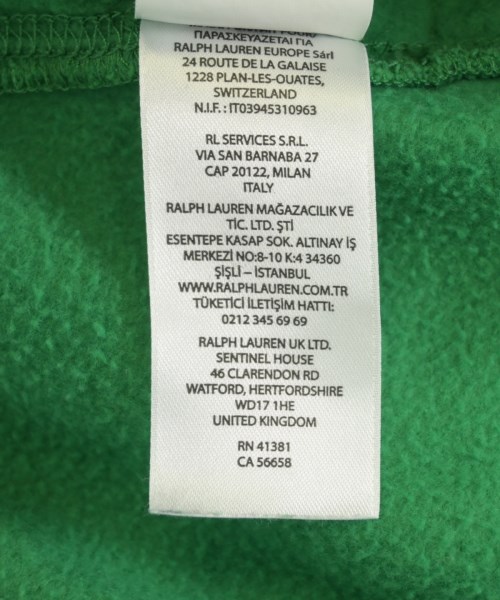 Polo Ralph Lauren（ポロラルフローレン）パーカー 緑 サイズ:M メンズ/2200734455055