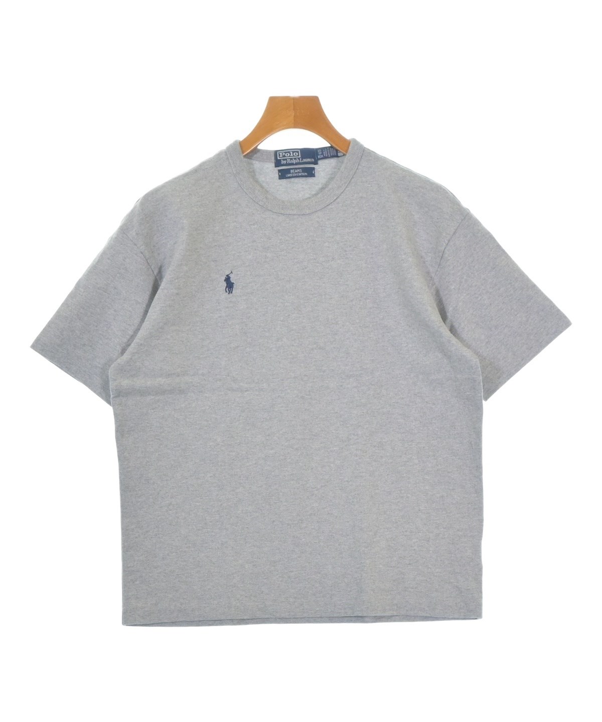 【新品】ポロラルフローレンボーダー柄半袖シャツポロカットソー杢グレーUS:XS Polo Ralph Lauren（ポロラルフローレン）Tシャツ・カットソー グレー