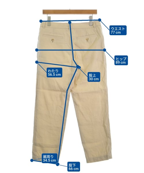 MARGARET HOWELL（マーガレットハウエル）チノパン ベージュ サイズ:3(L位) レディース/2200620438094