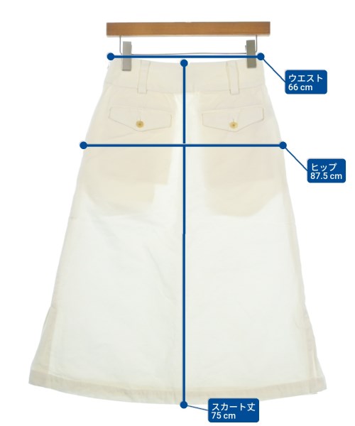 MARGARET HOWELL（マーガレットハウエル）ロング・マキシ丈スカート 白 サイズ:1(S位) レディース/2200632172047