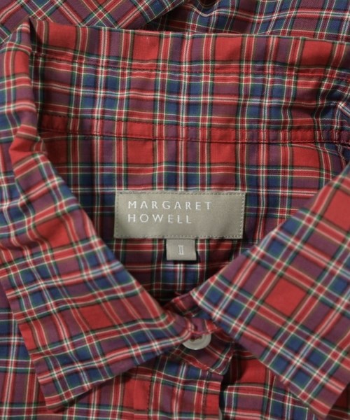 MARGARET HOWELL（マーガレットハウエル）カジュアルシャツ 赤 サイズ:2(M位) レディース/2200641959103