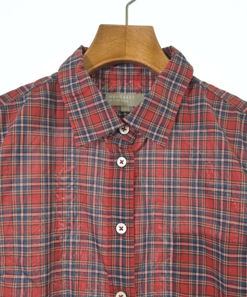 MARGARET HOWELL（マーガレットハウエル）カジュアルシャツ 赤 サイズ:2(M位) レディース/2200641959103