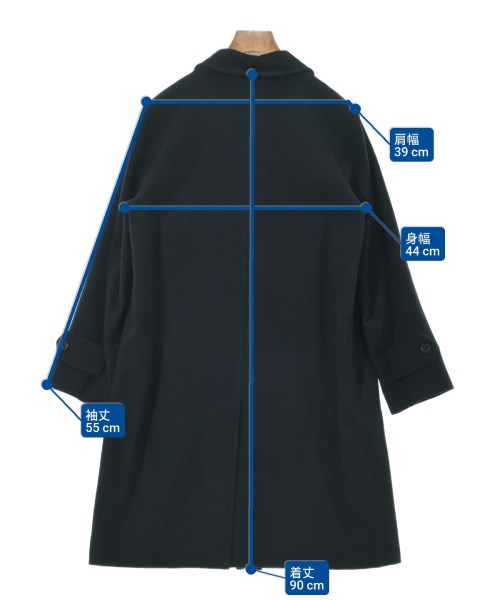 MARGARET HOWELL（マーガレットハウエル）ステンカラーコート 紺 サイズ:L レディース/2200629710054