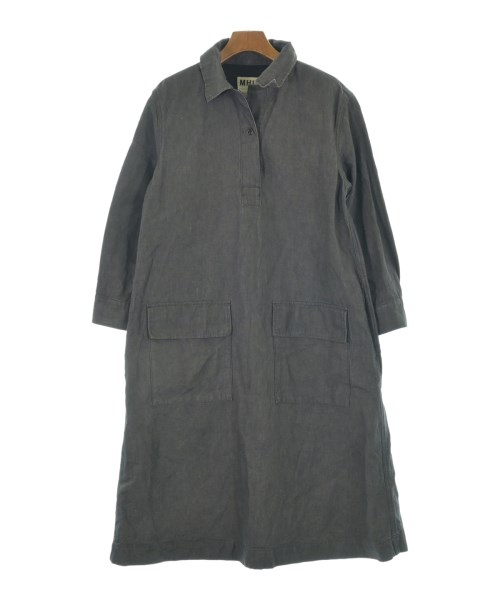 MARGARET HOWELL(マーガレットハウエル)シャツワンピース グレー サイズ:2(M位)/2200642879011