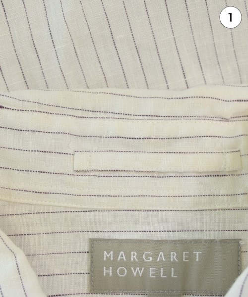 MARGARET HOWELL（マーガレットハウエル）カジュアルシャツ 白 サイズ:L メンズ/2200643202054
