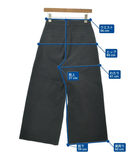 MARGARET HOWELL（マーガレットハウエル）チノパン 黒 サイズ:1(S位) レディース/2200629088085