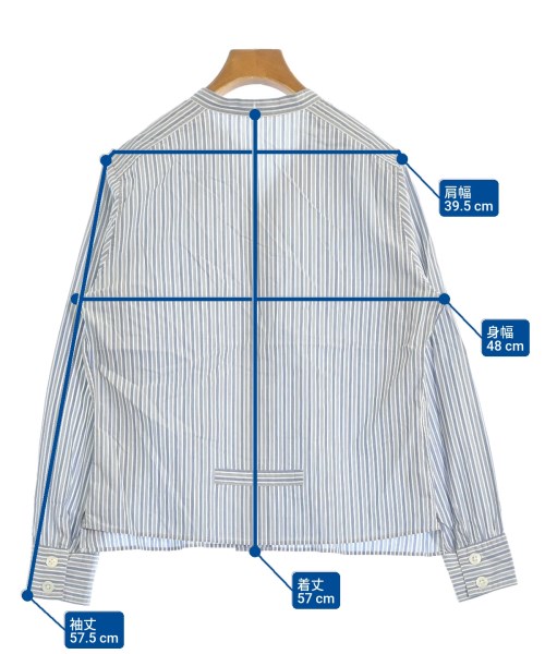 MARGARET HOWELL（マーガレットハウエル）カジュアルシャツ 青 サイズ:3(L位) レディース/2200643830011