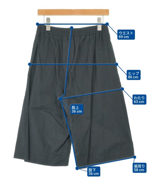 MARGARET HOWELL（マーガレットハウエル）クロップドパンツ 黒 サイズ:1(S位) レディース/2200644814041