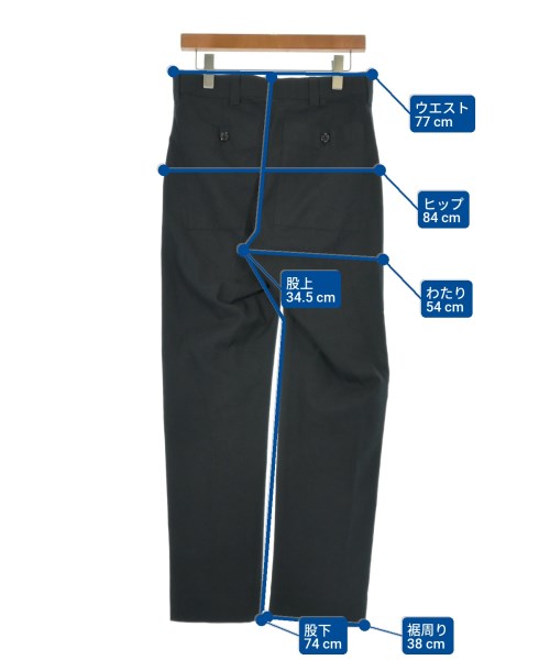 MARGARET HOWELL（マーガレットハウエル）スラックス 黒 サイズ:S メンズ/2200621524031