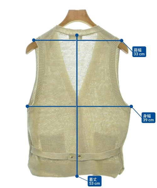 MARGARET HOWELL（マーガレットハウエル）ベスト ベージュ サイズ:2(M位) レディース/2200613282055