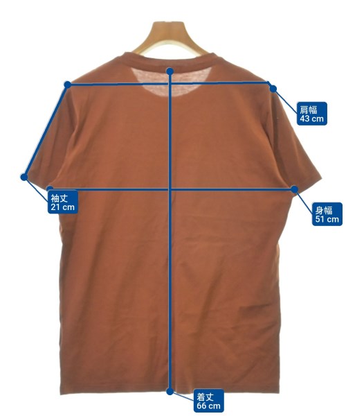 MARGARET HOWELL（マーガレットハウエル）Tシャツ・カットソー 茶 サイズ:L メンズ/2200598594747