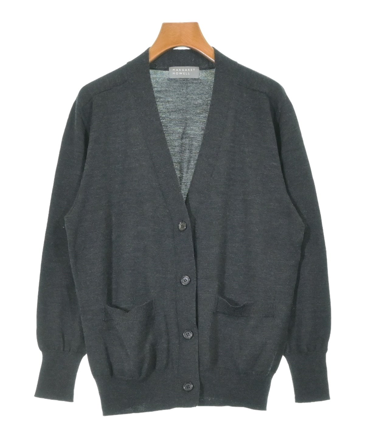 マーガレットハウエル カーディガン MARGARET HOWELL（マーガレットハウエル）カーディガン グレー サイズ