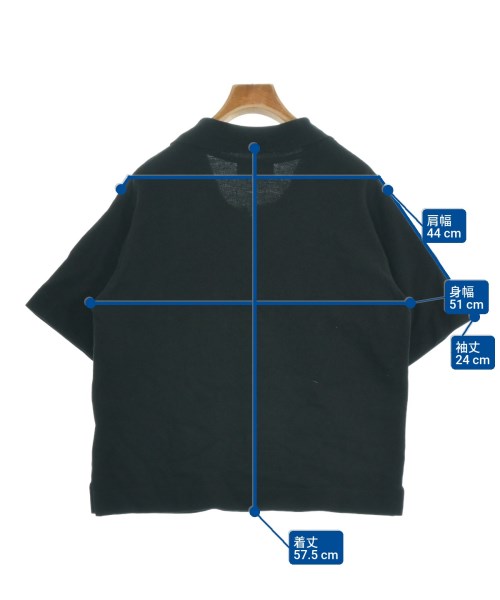 MARGARET HOWELL（マーガレットハウエル）ポロシャツ 黒 サイズ:2(M位) レディース/2200616124093