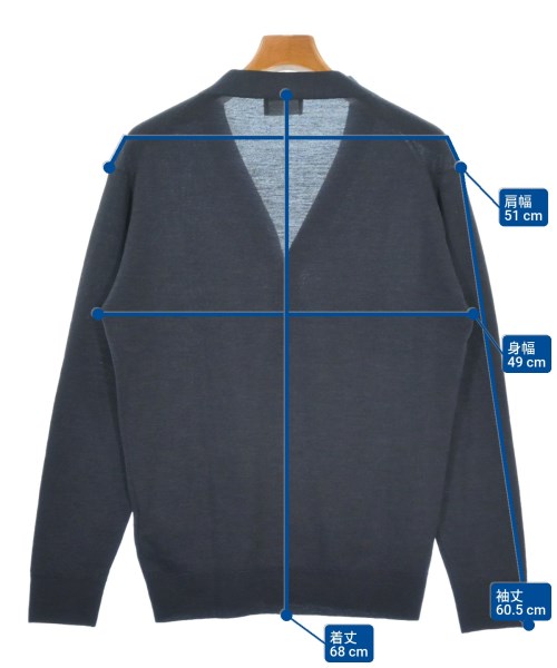 MARGARET HOWELL（マーガレットハウエル）カーディガン 紺 サイズ:M メンズ/2200623220016