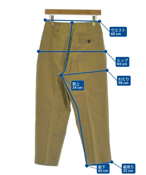 MARGARET HOWELL（マーガレットハウエル）クロップドパンツ ベージュ サイズ:2(M位) レディース/2200623529126