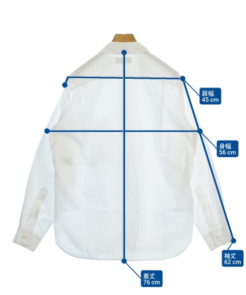 MARGARET HOWELL（マーガレットハウエル）カジュアルシャツ 白 サイズ:L メンズ/2200627382079