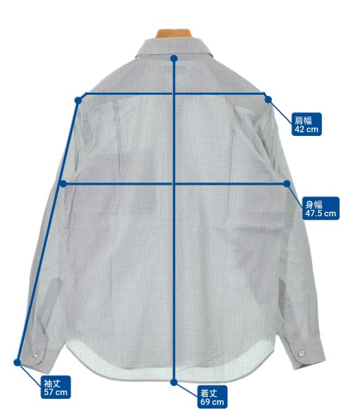 MARGARET HOWELL（マーガレットハウエル）カジュアルシャツ グレー サイズ:S メンズ/2200617888116