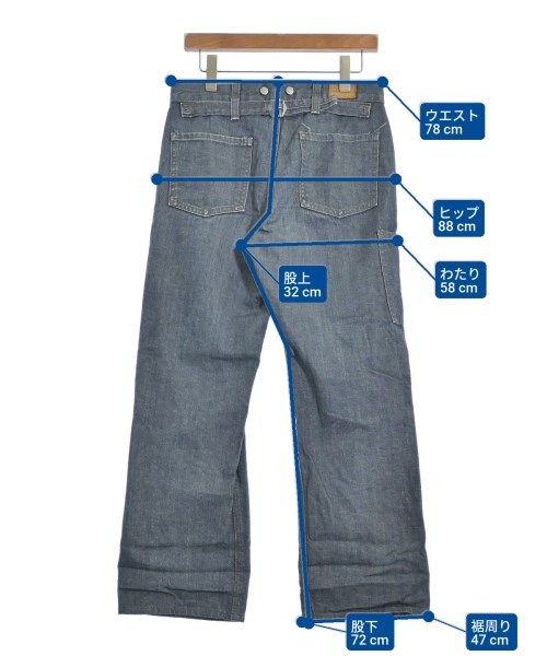 MARGARET HOWELL（マーガレットハウエル）デニムパンツ 紺 サイズ:28(S位) メンズ/2200617381020