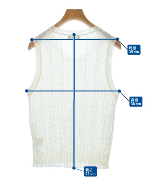 MARGARET HOWELL（マーガレットハウエル）ベスト 白 サイズ:2(M位) レディース/2200624850045