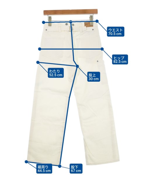 MARGARET HOWELL（マーガレットハウエル）デニムパンツ 白 サイズ:27(M位) レディース/2200624850113