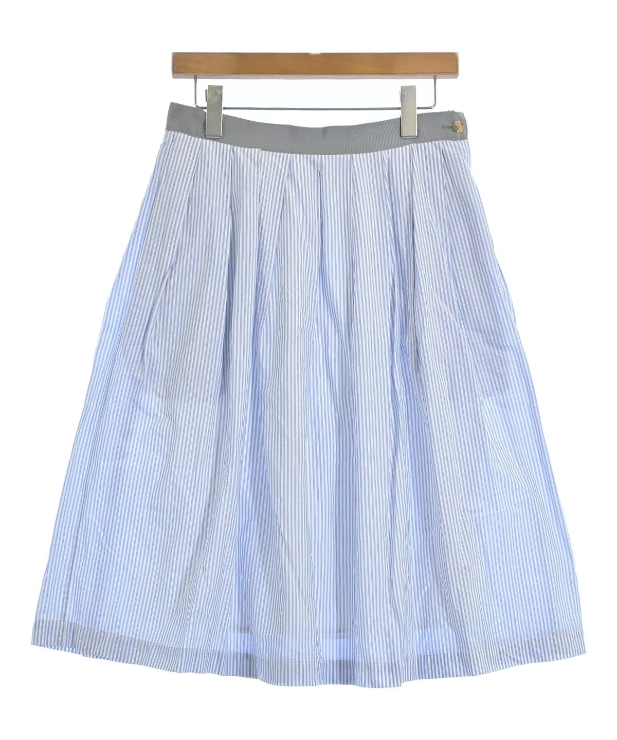 MARGARET HOWELL（マーガレットハウエル）ひざ丈スカート 青 サイズ:2