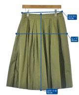 MARGARET HOWELL（マーガレットハウエル）ひざ丈スカート カーキ サイズ:3(L位) レディース/2200608832012