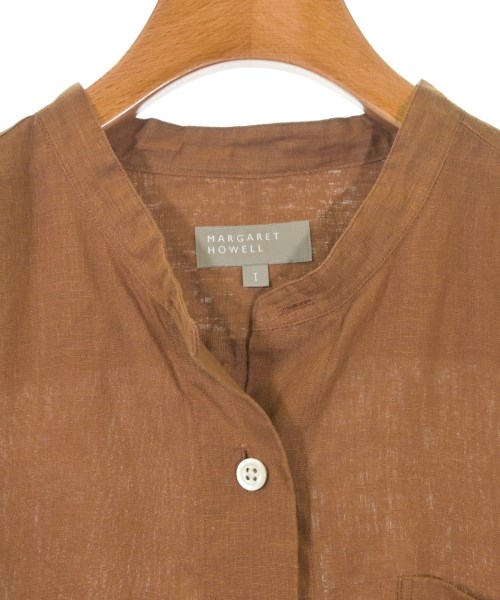 MARGARET HOWELL（マーガレットハウエル）カジュアルシャツ 茶 サイズ:1(S位) レディース/2200617892069