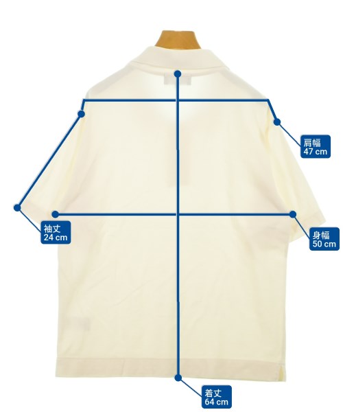 MARGARET HOWELL（マーガレットハウエル）ポロシャツ 白 サイズ:M メンズ/2200618039036