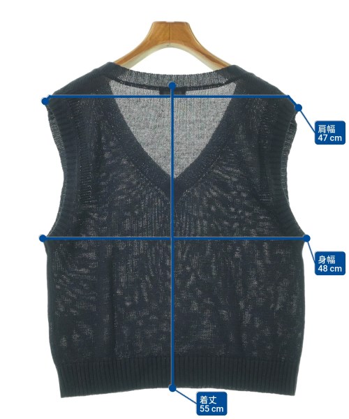 MARGARET HOWELL（マーガレットハウエル）ベスト/ノースリーブ 紺 サイズ:2(M位) レディース/2200618328246