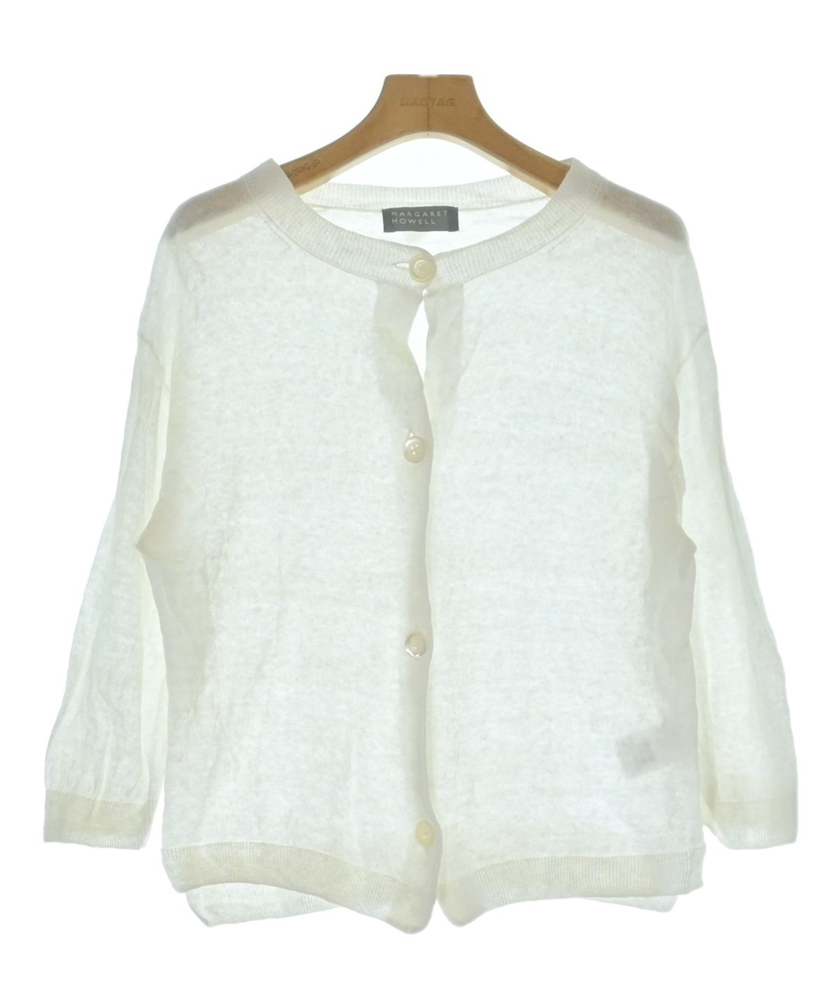 MARGARET HOWELL（マーガレットハウエル）カーディガン 白 サイズ:F