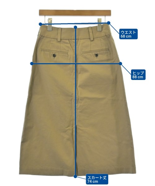 MARGARET HOWELL（マーガレットハウエル）ロング・マキシ丈スカート ベージュ サイズ:2(M位) レディース/2200619502133