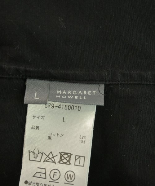 MARGARET HOWELL（マーガレットハウエル）カジュアルシャツ 黒 サイズ:L メンズ/2200620469081