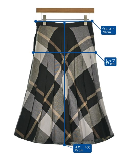 MARGARET HOWELL（マーガレットハウエル）ロング・マキシ丈スカート 黒 サイズ:2(M位) レディース/2200668702034