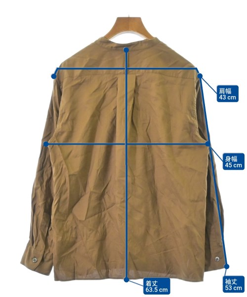 MARGARET HOWELL（マーガレットハウエル）カジュアルシャツ 茶 サイズ:1(S位) レディース/2200669320039